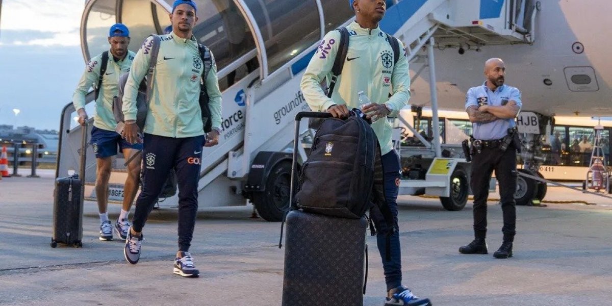 Seleção Brasileira chega a Portugal e terá mais um treino antes de amistoso
