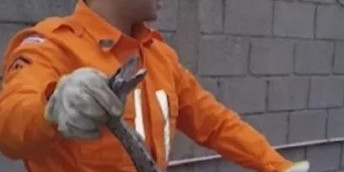 Bombeiros resgatam jiboia em concessionária de caminhões em Teixeira de Freitas