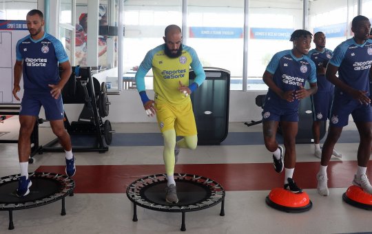 Com treino tático, Bahia encerra preparação para encarar o Palmeiras