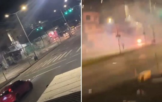 Guerra de fogos quase provoca interdição na Avenida San Martin