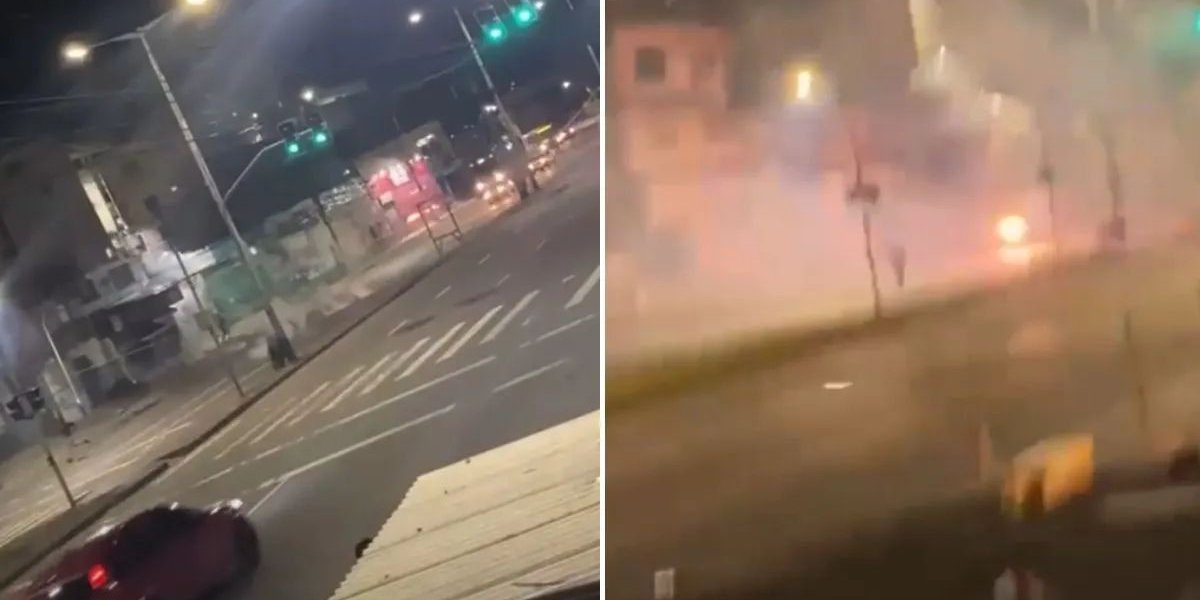 Guerra de fogos quase provoca interdição na Avenida San Martin