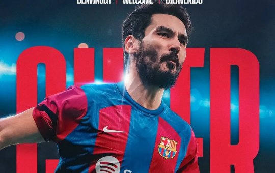 Barcelona anuncia a contratação do meio-campista Gundogan, ex-Man City