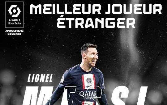 Fora do PSG, Messi é eleito o melhor jogador estrangeiro do Campeonato Francês