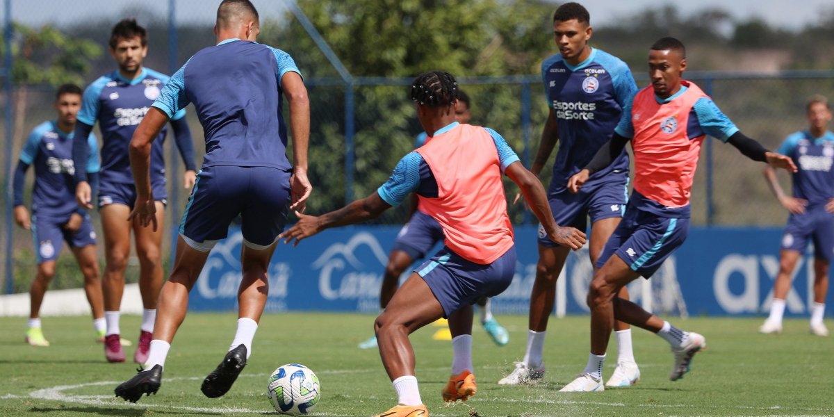 Bahia faz treinos específicos de setor em mais um dia de preparação