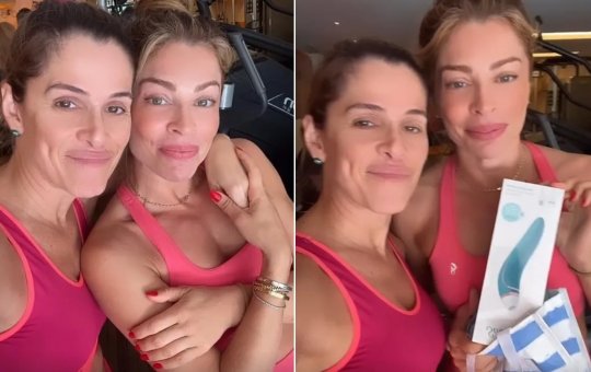 Grazi Massafera ganha presente inusitado de Ingrid Guimarães