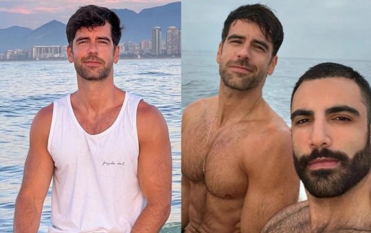 Marcos Pitombo posta foto abraçado com namorado: 'Sempre é tempo'