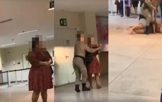 Paciente leva rasteira e é presa por PM no Hospital da Mulher em Salvador