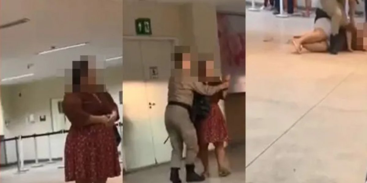 Paciente leva rasteira e é presa por PM no Hospital da Mulher em Salvador