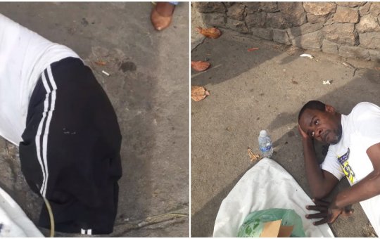 Funcionários de hospital do Rio abandonam paciente com pernas amputadas na rua