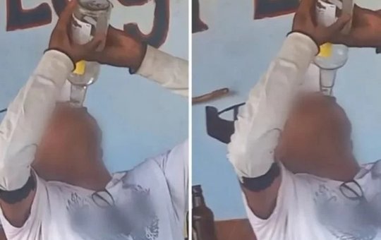 Homem morre após tomar 1 litro de pinga em aposta