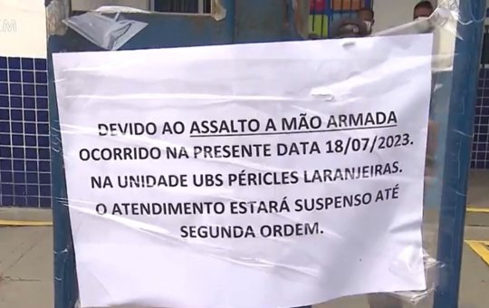 Centro de saúde em Salvador continua sem funcionar após assalto