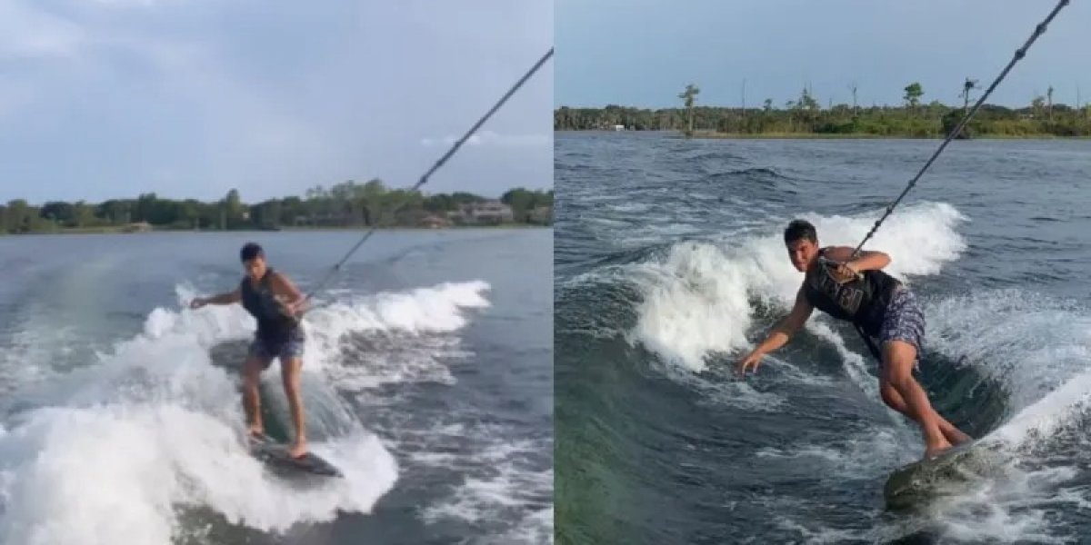 Marcelo Sangalo dá show nas águas da Florida