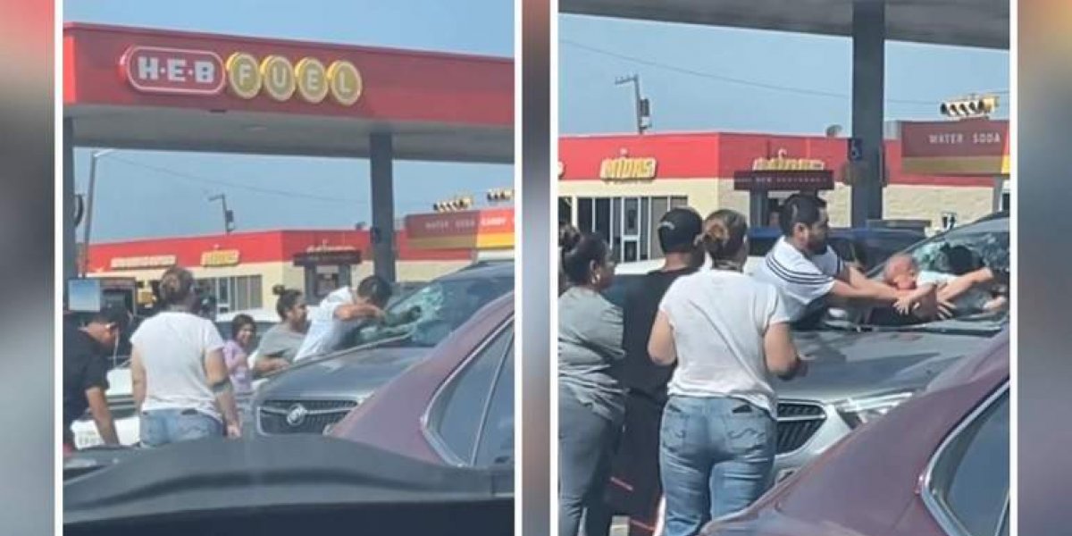Pai quebra para-brisa e salva bebê preso no carro durante onda de calor no Texas