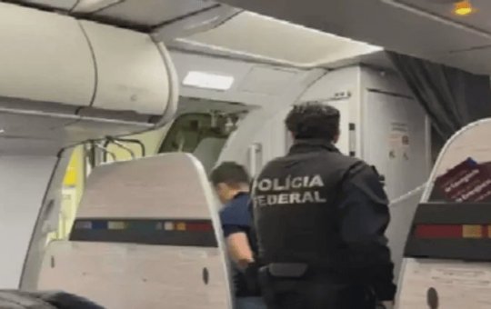 Foragido por roubo a banco é preso pela PF em avião no Aeroporto de Goiânia