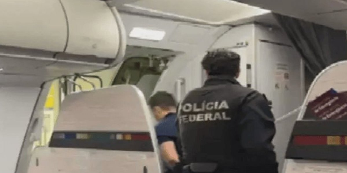 Foragido por roubo a banco é preso pela PF em avião no Aeroporto de Goiânia