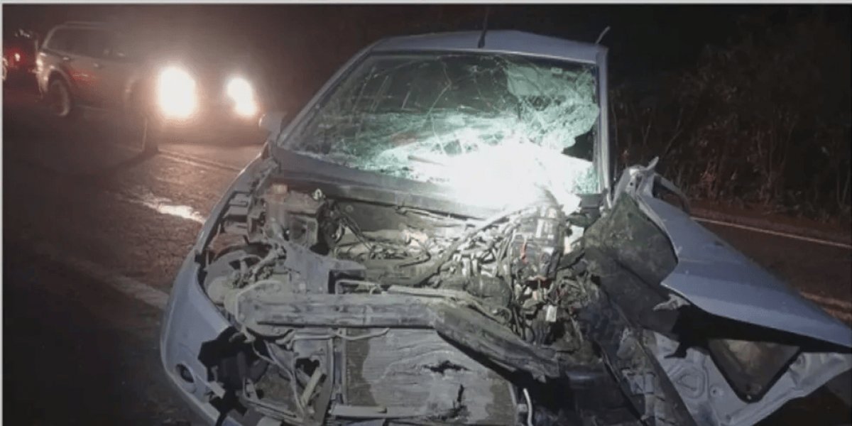 Homem morre e outro fica ferido após acidente entre dois carros na BR-101