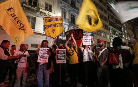Movimento negro faz ato pedindo fim da Operação Escudo em São Paulo