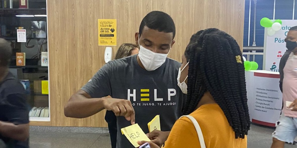 Estação Pirajá de metrô recebe ação de acolhimento afetivo
