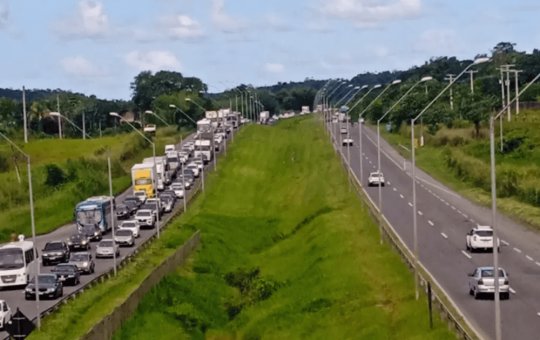 Trecho da BR-324 será interditado para operação da Neoenergia Coelba