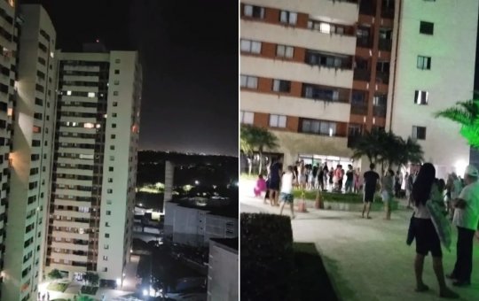 Moradores são levados para UPA após incêndio atingir prédio na Paralela