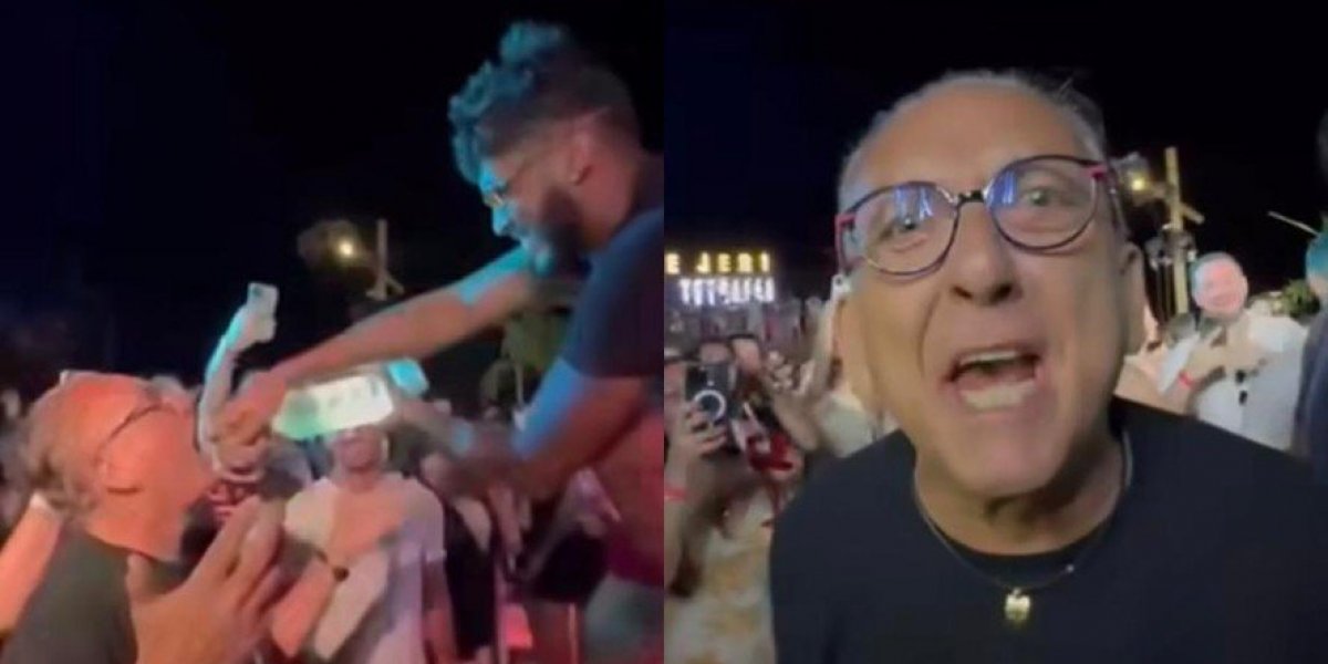 'Olha o que ele fez': Galvão Bueno vira vodca durante balada em Jericoacoara