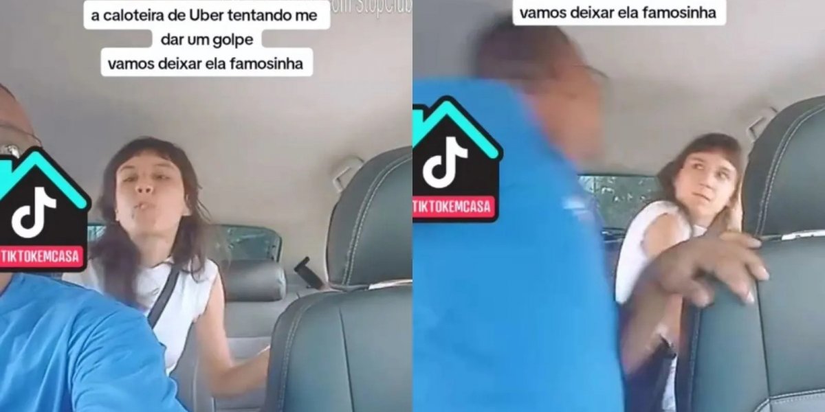 Mulher cospe em motorista de app após discussão sobre troco em Goiânia