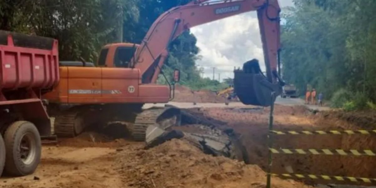 Interrupção da circulação de veículos na Estrada do Derba é prorrogada