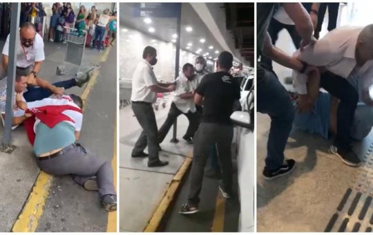 Taxistas e motoristas de app brigam por clientes no Aeroporto de Fortaleza