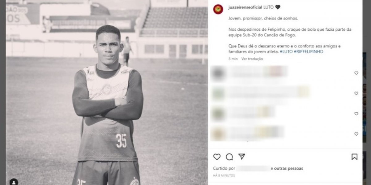 Justiça condena homem que matou jogador do Juazeirense a 14 anos