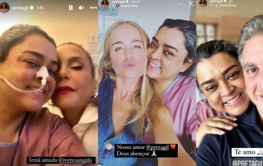 Internada, Preta recebe visitas de Ivete, Angélica e Luciano Huck