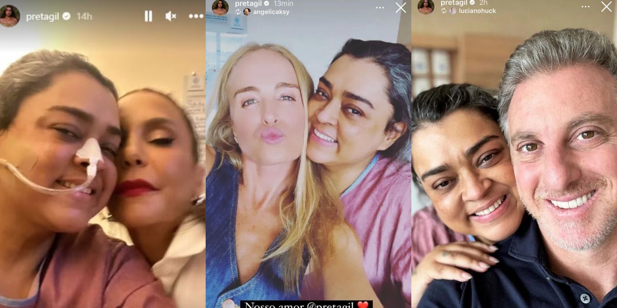 Internada, Preta recebe visitas de Ivete, Angélica e Luciano Huck