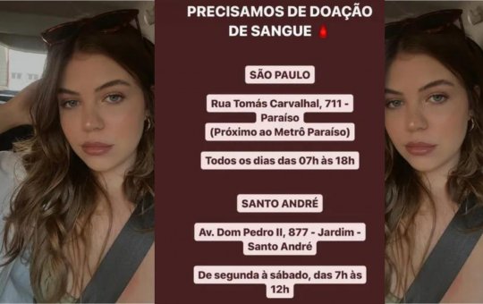 Filha de Mingau pede doação de sangue para o pai nas redes sociais