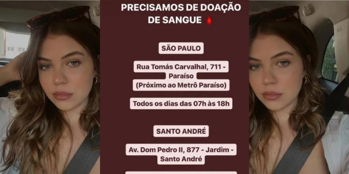 Filha de Mingau pede doação de sangue para o pai nas redes sociais