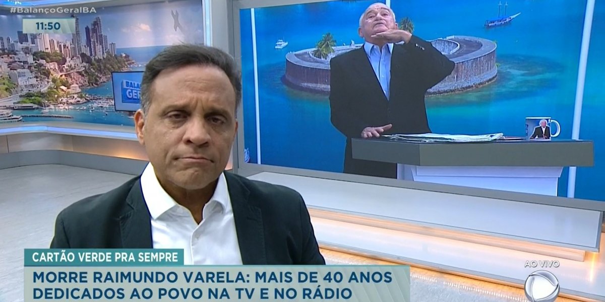 Zé Eduardo se emociona durante o Balanço Geral ao falar de Varela