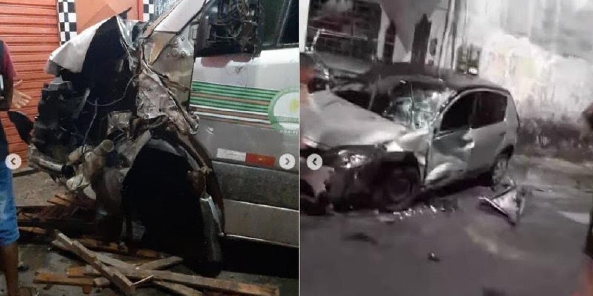 Van desgovernada invade bar no Rio Sena e deixa homem e criança feridos