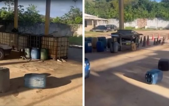 Homem armado é preso com gasolina adulterada em Candeias