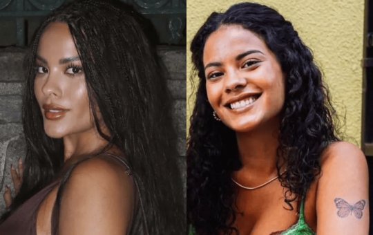 Atriz Bella Campos cobre tatuagem com nome de MC Cabelinho