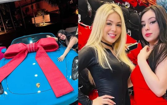 Com carro de luxo avaliado em R$520 mil, Melody presenteia irmã Bella Angel