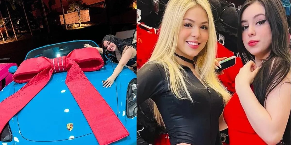 Com carro de luxo avaliado em R$520 mil, Melody presenteia irmã Bella Angel