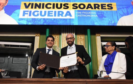 Chef Vini Figueira é agraciado com título de cidadão de Salvador