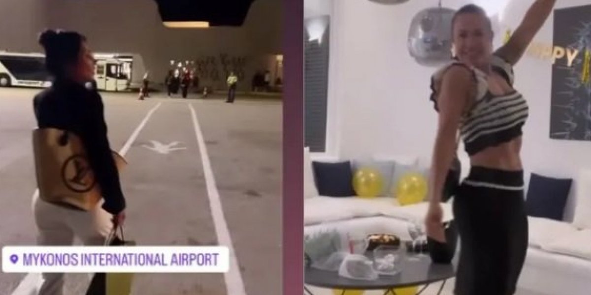 Scheila Carvalho comemora aniversário com viagem à Grécia