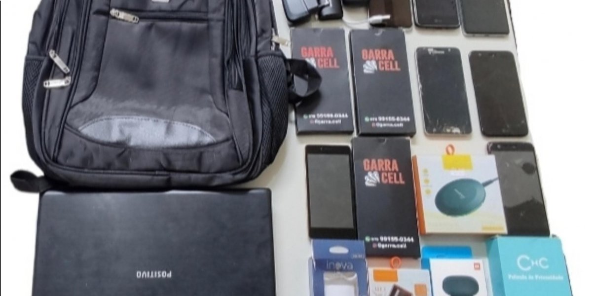 PM recupera produtos furtados e prende suspeito do crime em Ruy Barbosa