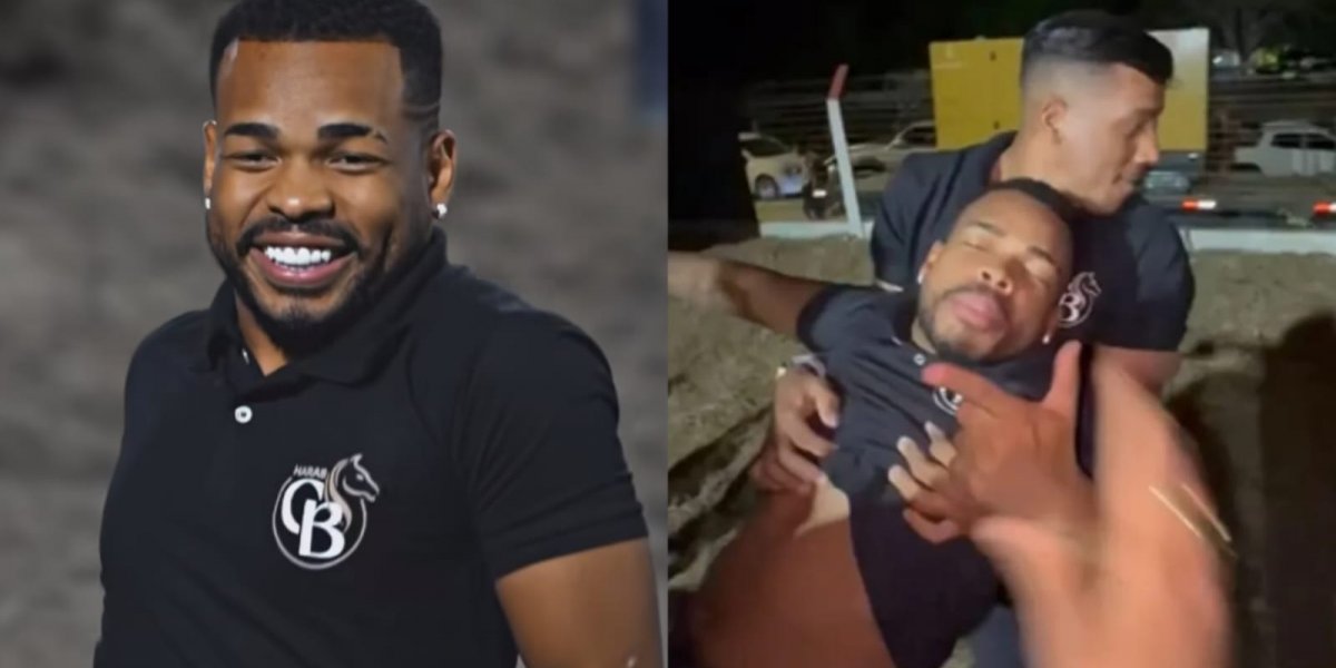 Influencer baiano, Cristian Bell passa mal e sai carregado de vaquejada