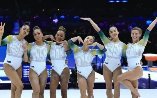 Brasil conquista a prata no feminino do Mundial de Ginástica Artística em equipe