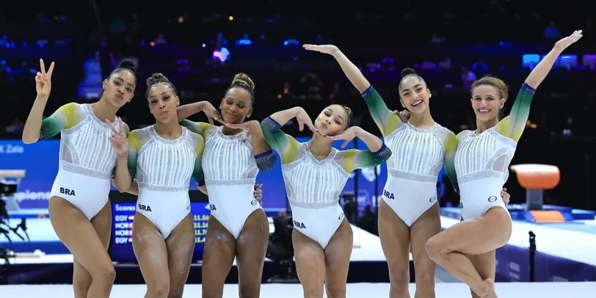 Brasil conquista a prata no feminino do Mundial de Ginástica Artística em equipe
