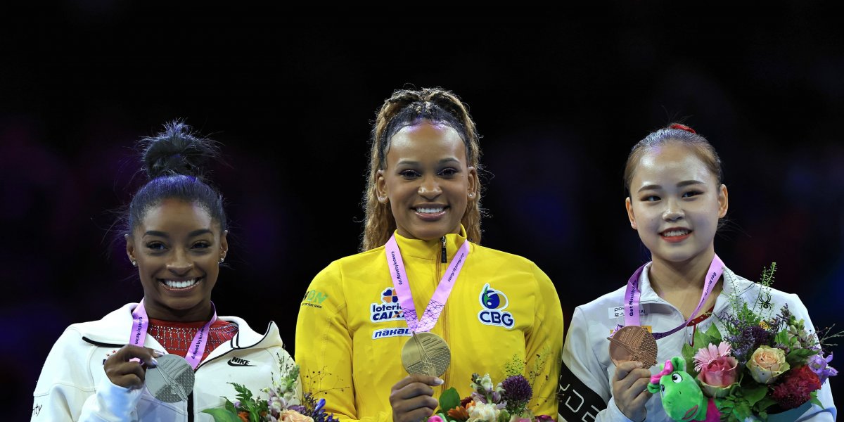 Mundial de Ginástica: Rebeca Andrade conquista a medalha de ouro no salto