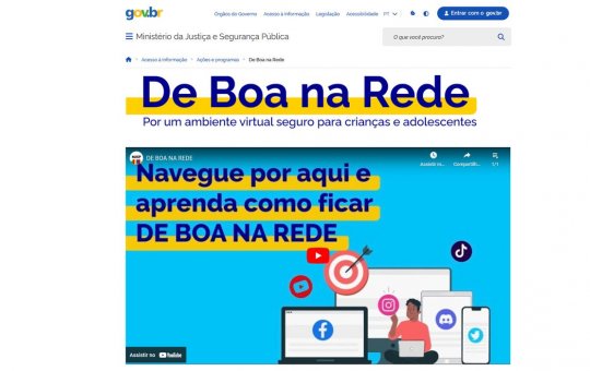 Justiça cria site com dicas sobre como proteger crianças nas redes