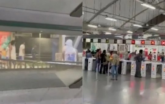 Torcedores do Bahia brigam no metrô em Salvador
