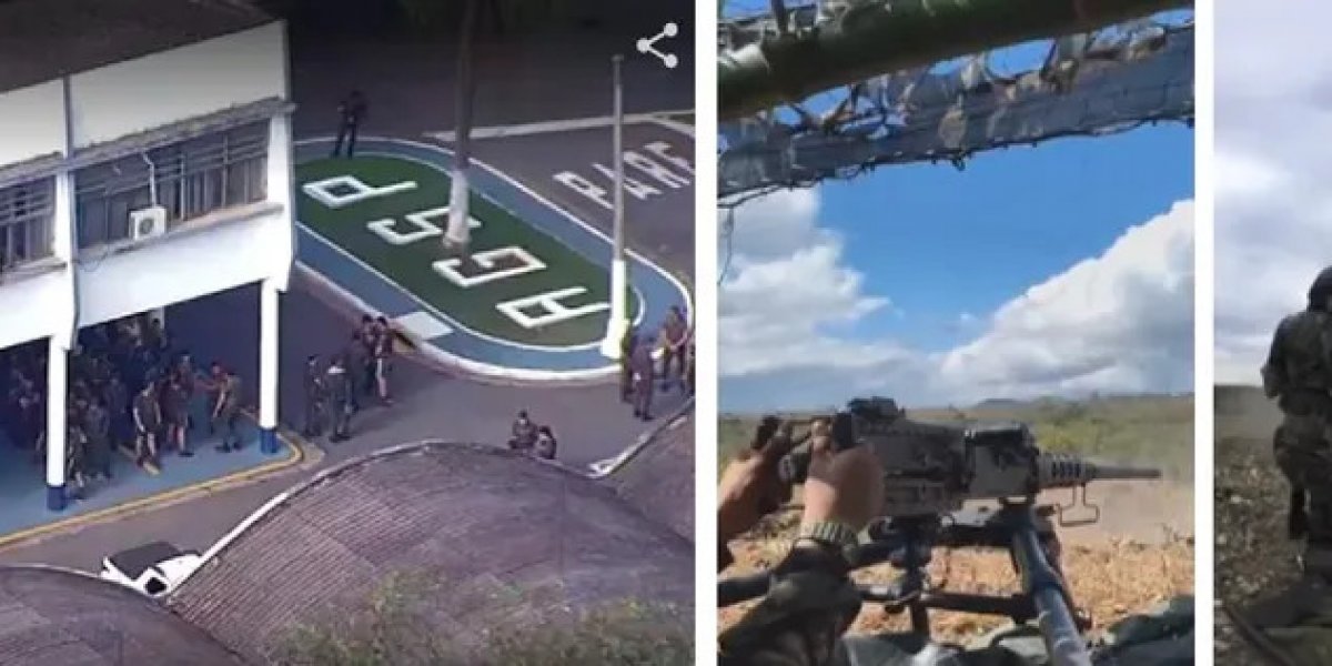 Exército apresenta suspeitos no caso de furto de 21 metralhadoras