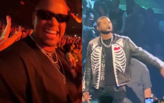 Léo Santana tem sonho realizado em show de Usher